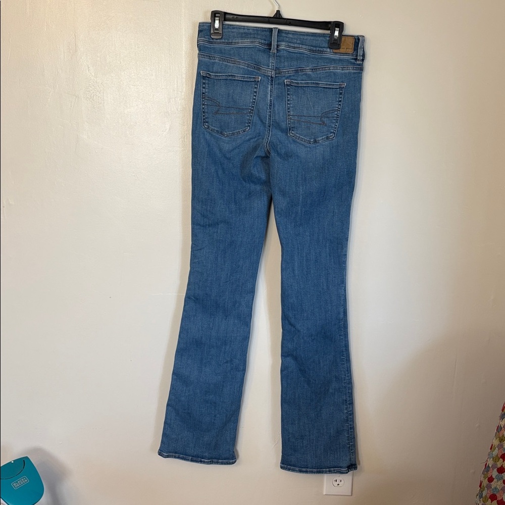 American Eagle Outfitters Kick Boot Jeans - Size 8 X-Long - Picture 2 of 10